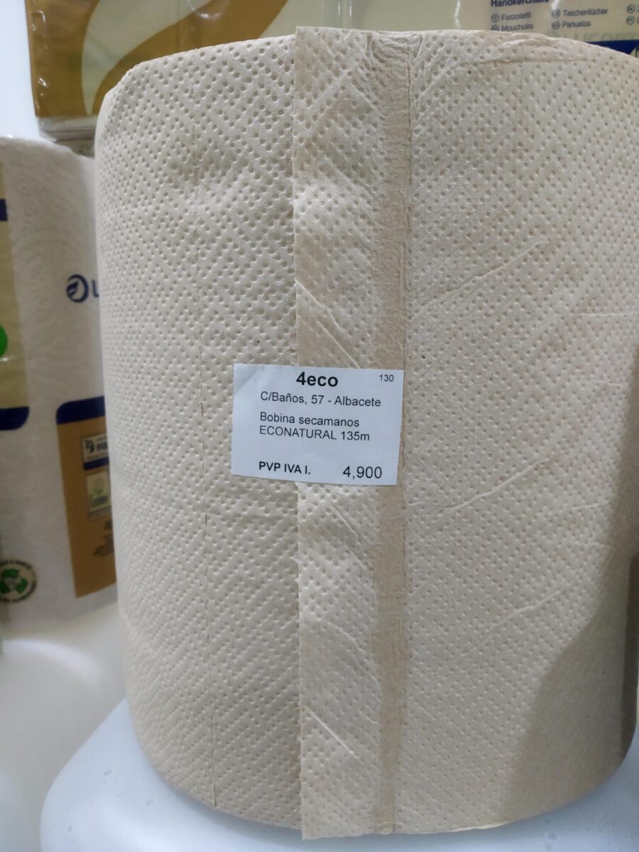 Llanero Solidario – Bobina secamanos ECONATURAL 1 rollo