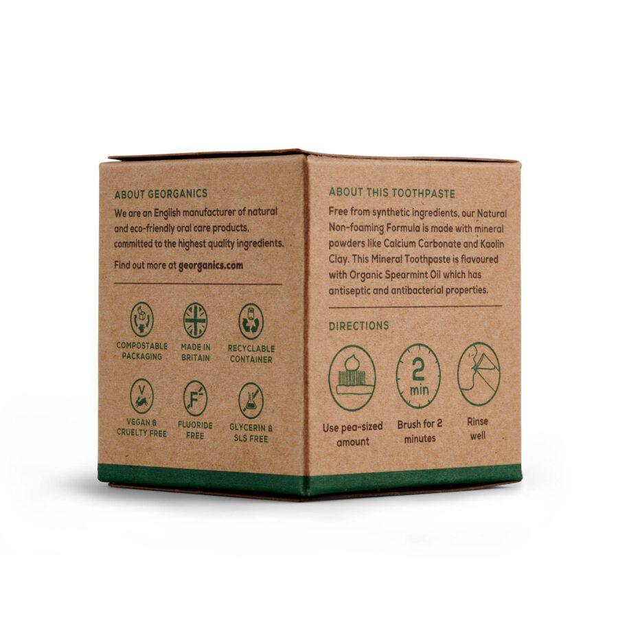 GEORGANICS – dentífrico hierbabuena 120gr - Imagen 2