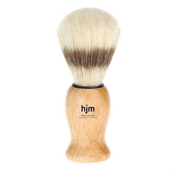 BROCHA DE AFEITAR HJM DE MADERA DE HAYA Y CERDAS NATURALES Ø21MM