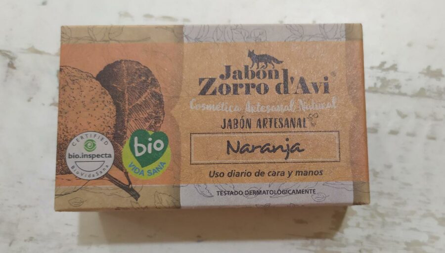 Jabón ecológico de naranja el zorro