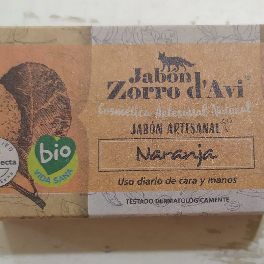 Jabón ecológico de naranja el zorro