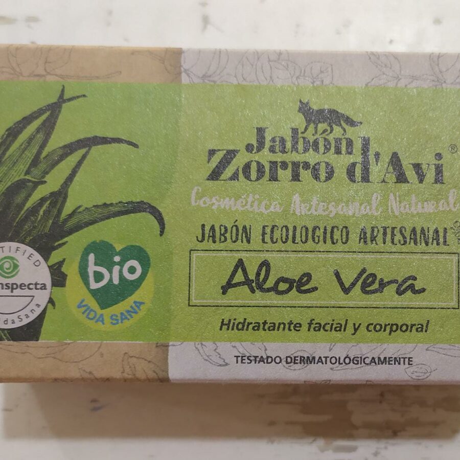 Jabón ecológico de aloe vera el zorro