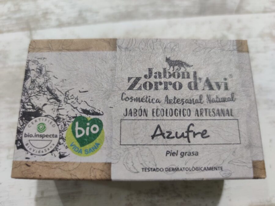 Jabón ecológico de azufre el zorro