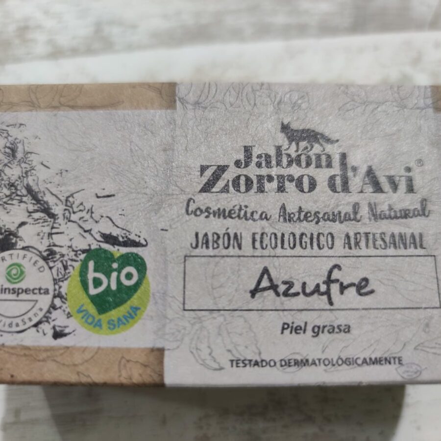 Jabón ecológico de azufre el zorro