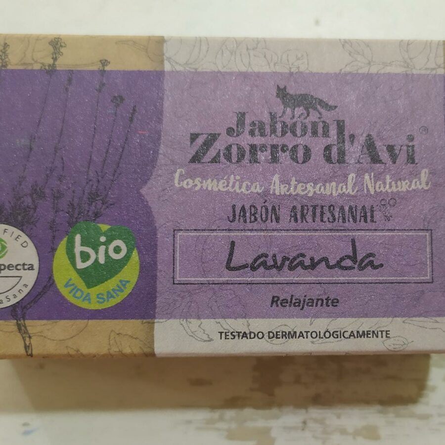 Jabón ecológico de lavanda el zorro