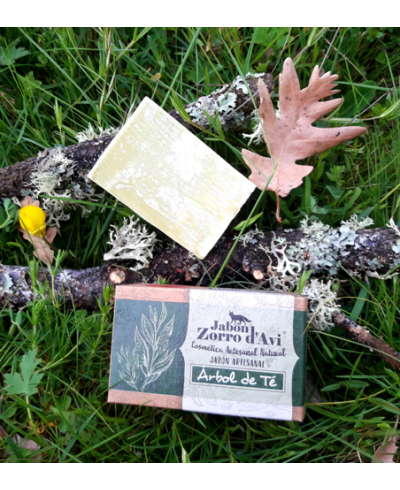 Jabón natural de árbol de té el zorro