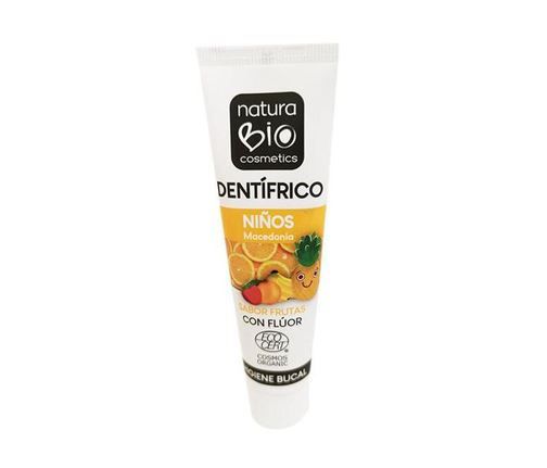 NATURA BIO COSMETIC– Dentífrico niños macedonia con fluor