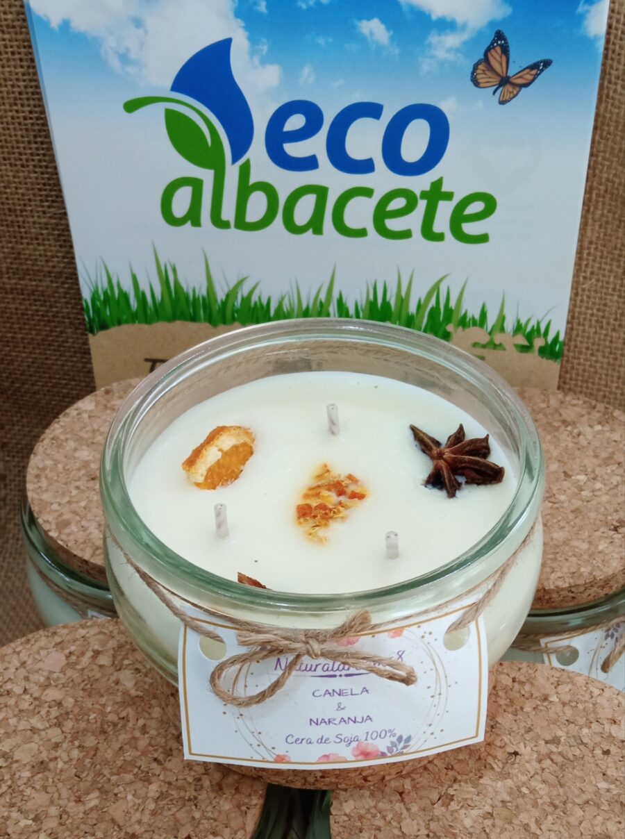 VELA DE CANELA Y NARANJA 250g