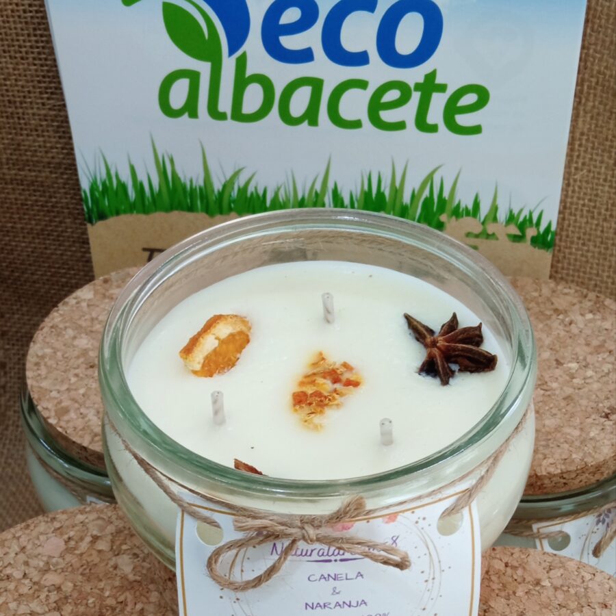 VELA DE CANELA Y NARANJA 250g